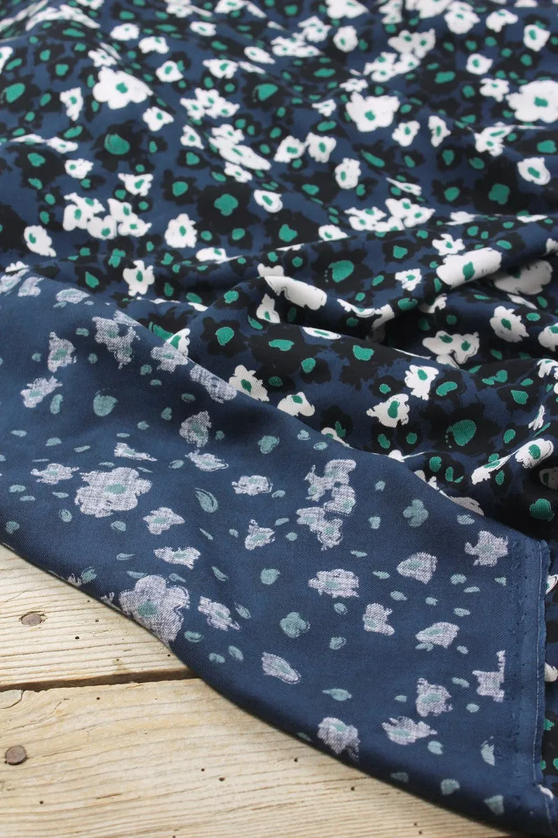 Églantine & Zoé - Carlota Atlantic Blue ECOVERO™ Viscose Twill Fabric