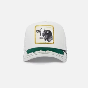 Goorin Bros Silky Cow {Cash} Trucker Hat (White)