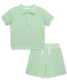 Green 2-Piece Toddler Short Set (2T-4T)