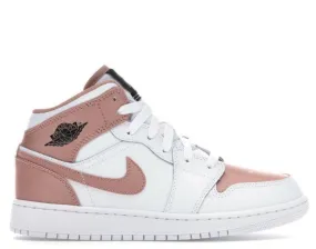 (GS) Air Jordan 1 Mid 'Rose Gold' (2019) 555112-190