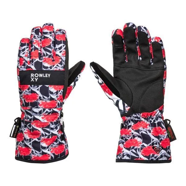 Guantes Snow Roxy Cynthia Rowley Rojo Print