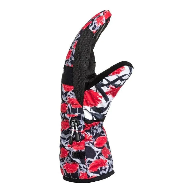 Guantes Snow Roxy Cynthia Rowley Rojo Print