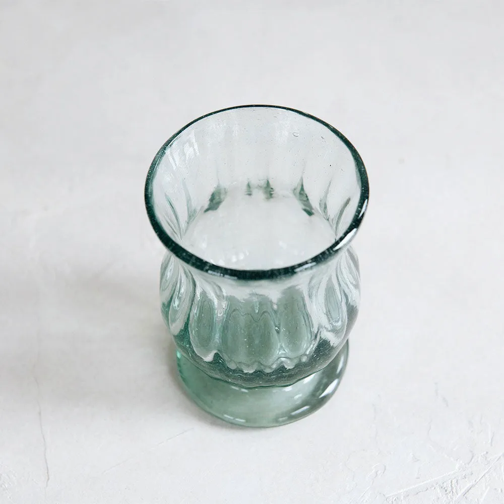 Handblown Footed Fluted Glassware