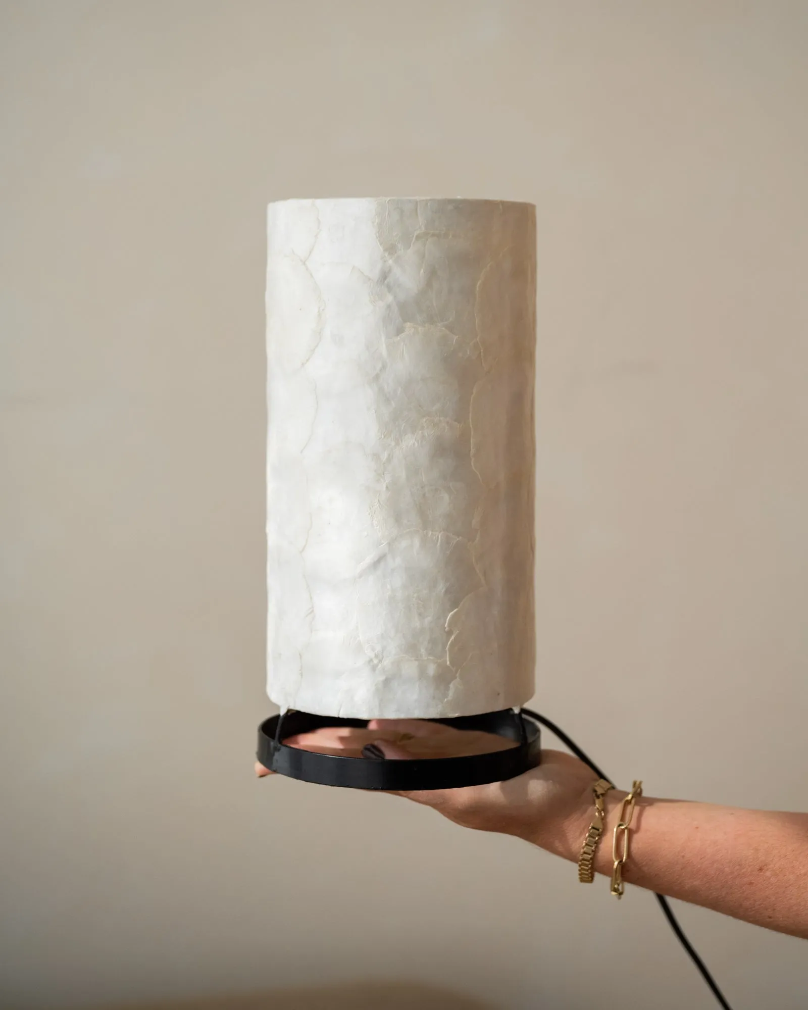 Handmade Table Lamp Cyl Shell