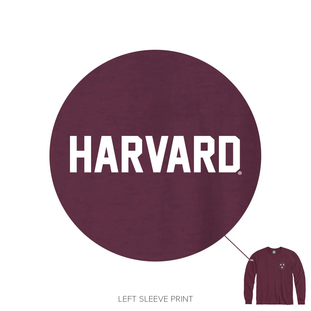 Harvard Mascot Long Sleeve T-Shirt (Crimson)