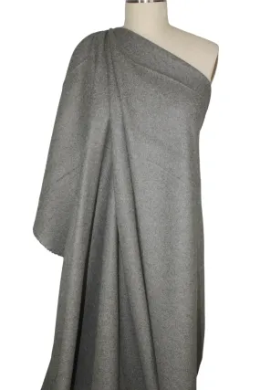 Haute New York Designer Double Faced Cashmere Flannel - Gray