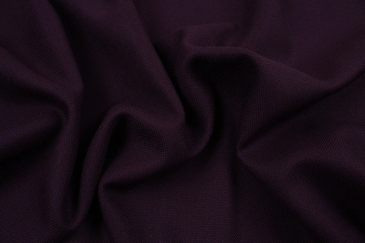 Heavyweight Virgin Wool for Coats - Purple