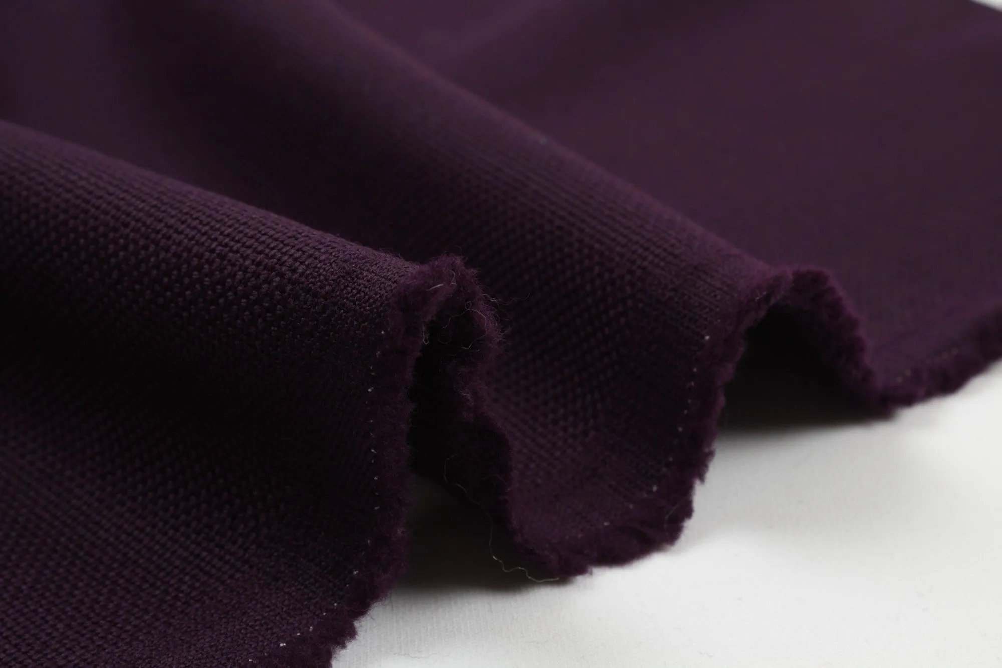 Heavyweight Virgin Wool for Coats - Purple