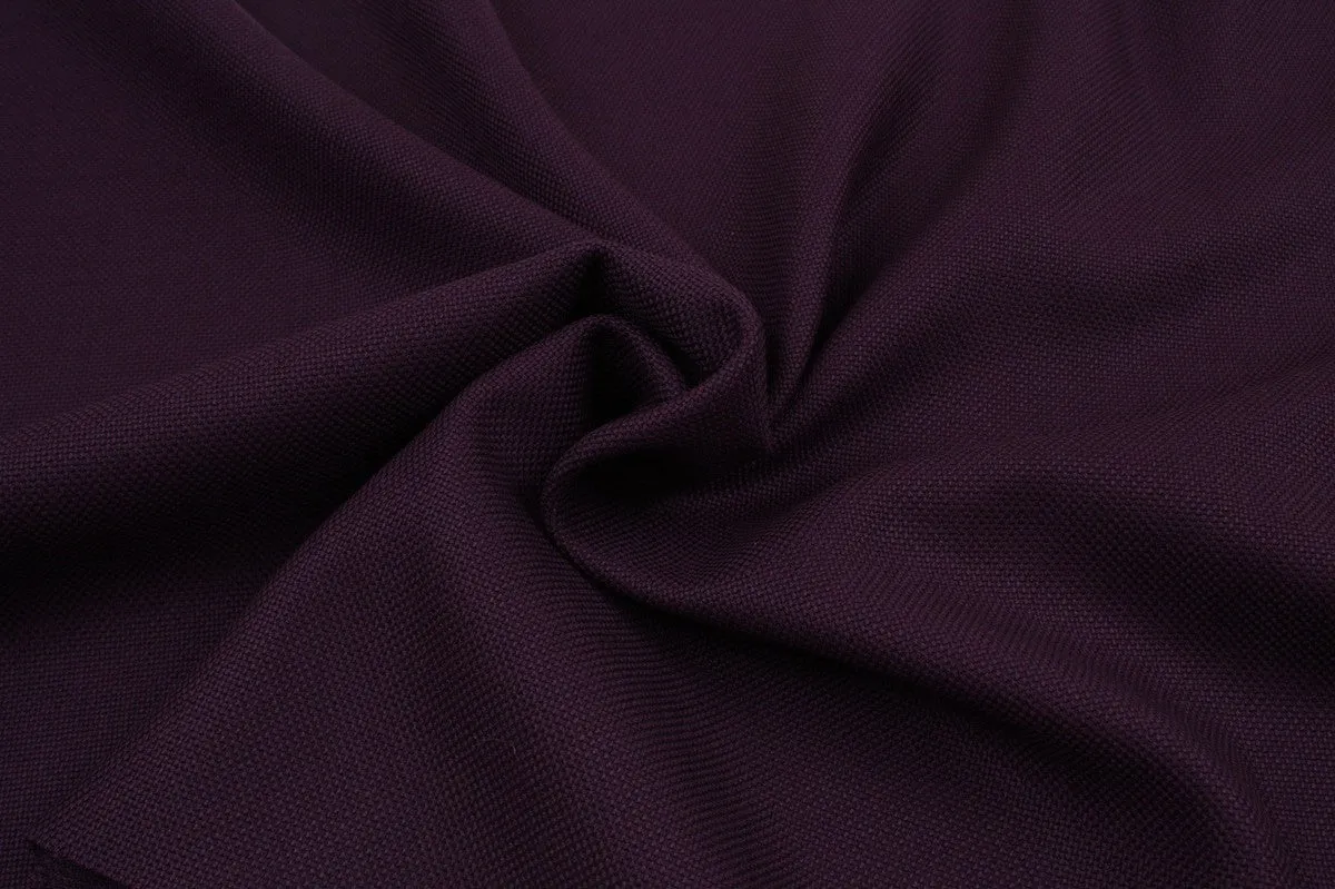 Heavyweight Virgin Wool for Coats - Purple