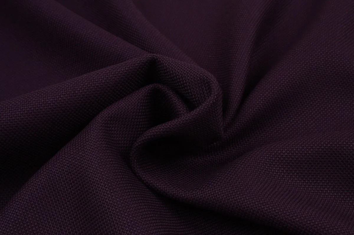 Heavyweight Virgin Wool for Coats - Purple