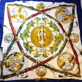 Hermes Silk Jacquard Scarf Daimyo - Princes Du Soleil Levant