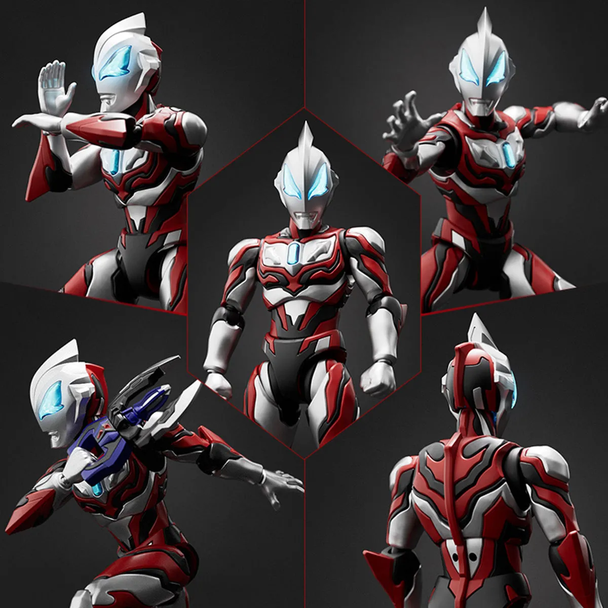 HiPlay Blokees Assembly Model Kits: Legend Series - Ultraman Geed, Mecha Musume Style, Height 19cm Collectible Action Figures