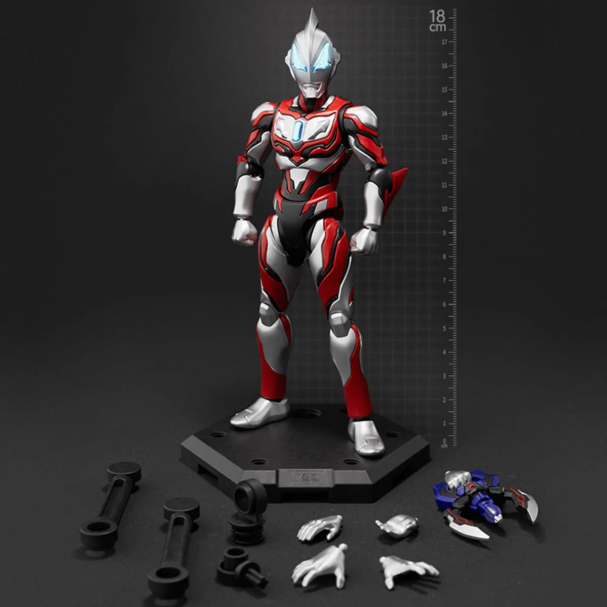 HiPlay Blokees Assembly Model Kits: Legend Series - Ultraman Geed, Mecha Musume Style, Height 19cm Collectible Action Figures