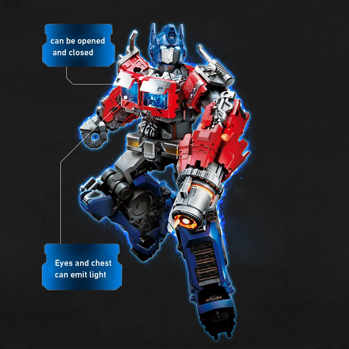 HiPlay Blokees Assembly Model Kits: Transformers Classis Class - Optimus, Mecha Musume Style, Height 13cm Miniature