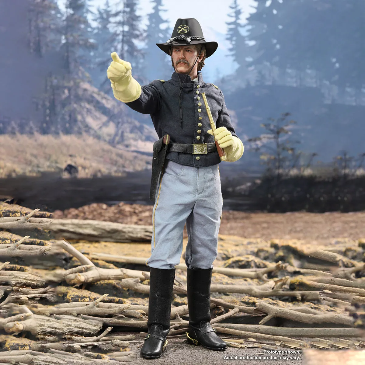 HiPlay DID, American Civil War Union Captain: John Dunbar, Action Figure Full Set