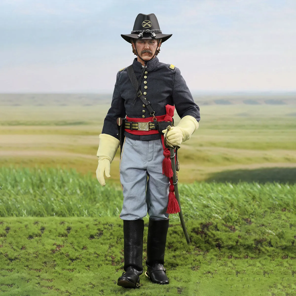 HiPlay DID, American Civil War Union Captain: John Dunbar, Action Figure Full Set