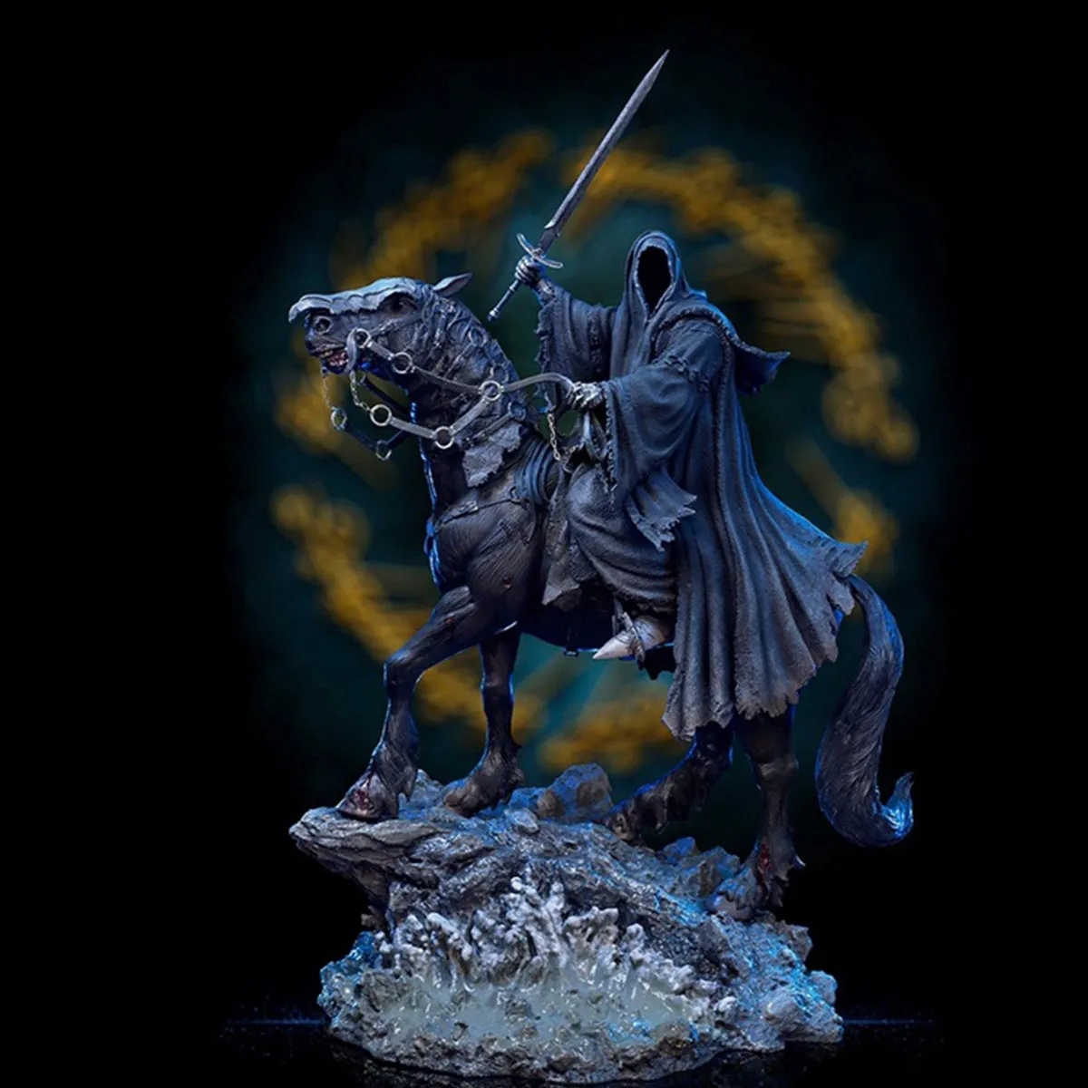 HiPlay Iron Studios, Nazgul on Horse, Deluxe Version, Statue Figurine