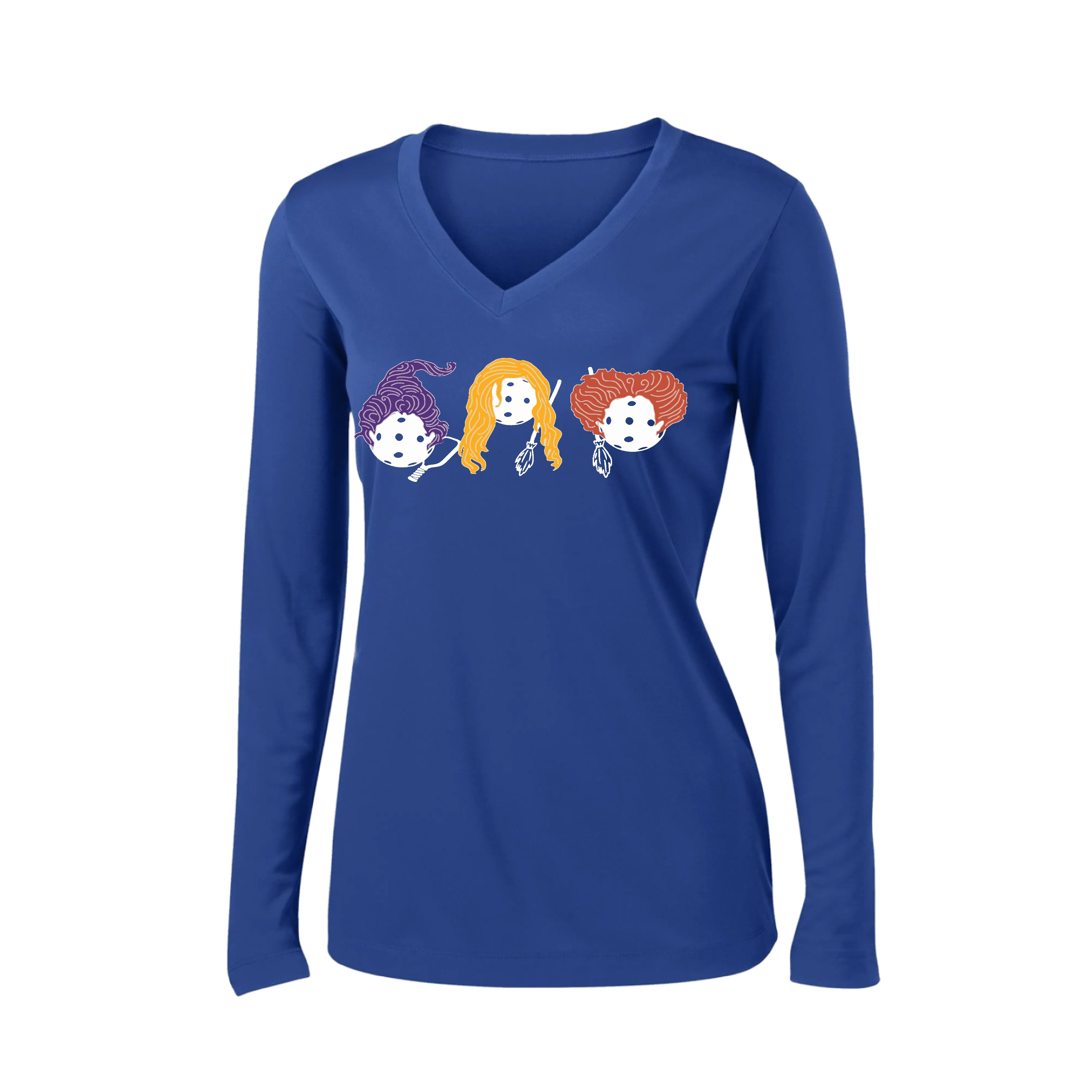 Hocus Pocus | Women’s Long Sleeve V-Neck Shirt | 100% Polyester