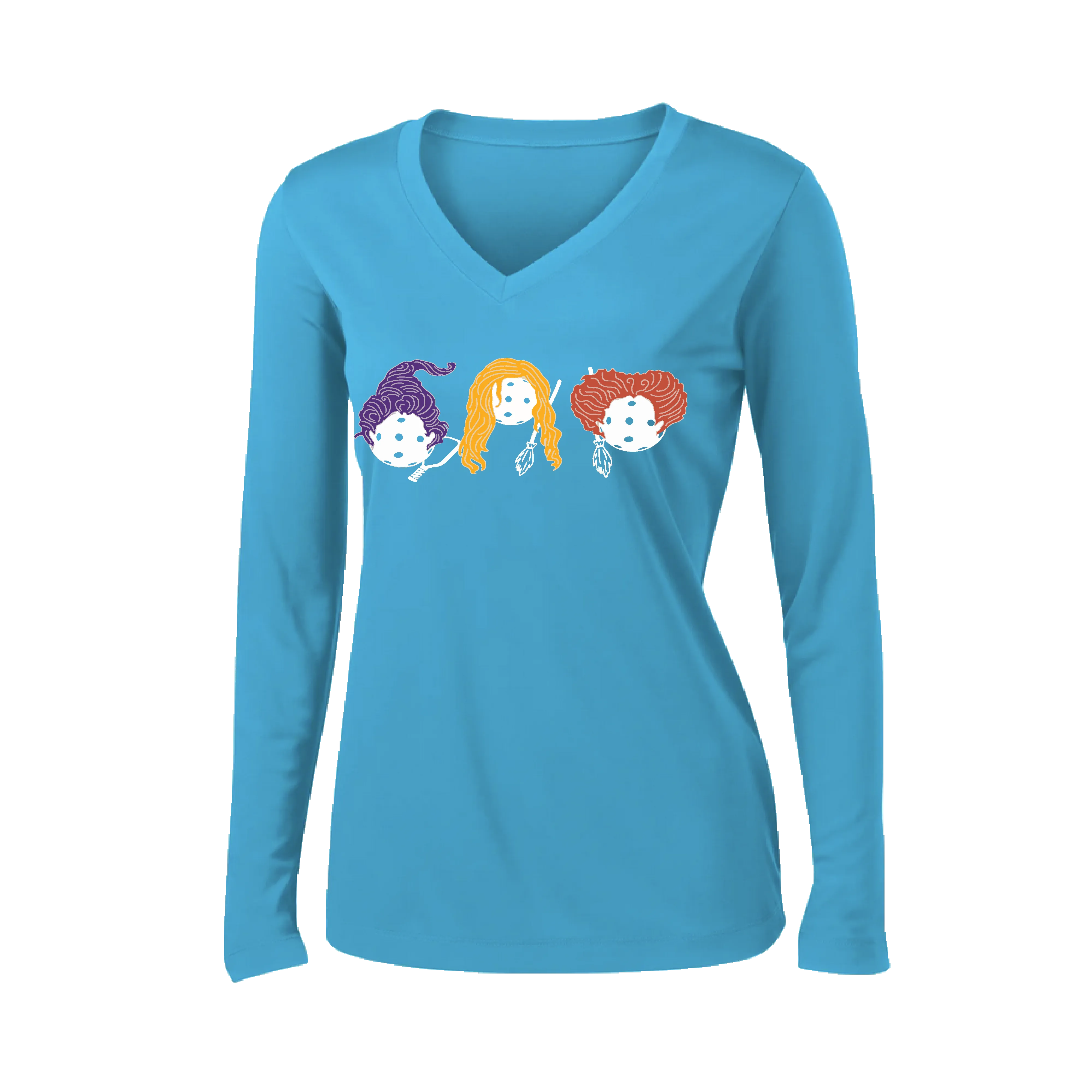 Hocus Pocus | Women’s Long Sleeve V-Neck Shirt | 100% Polyester