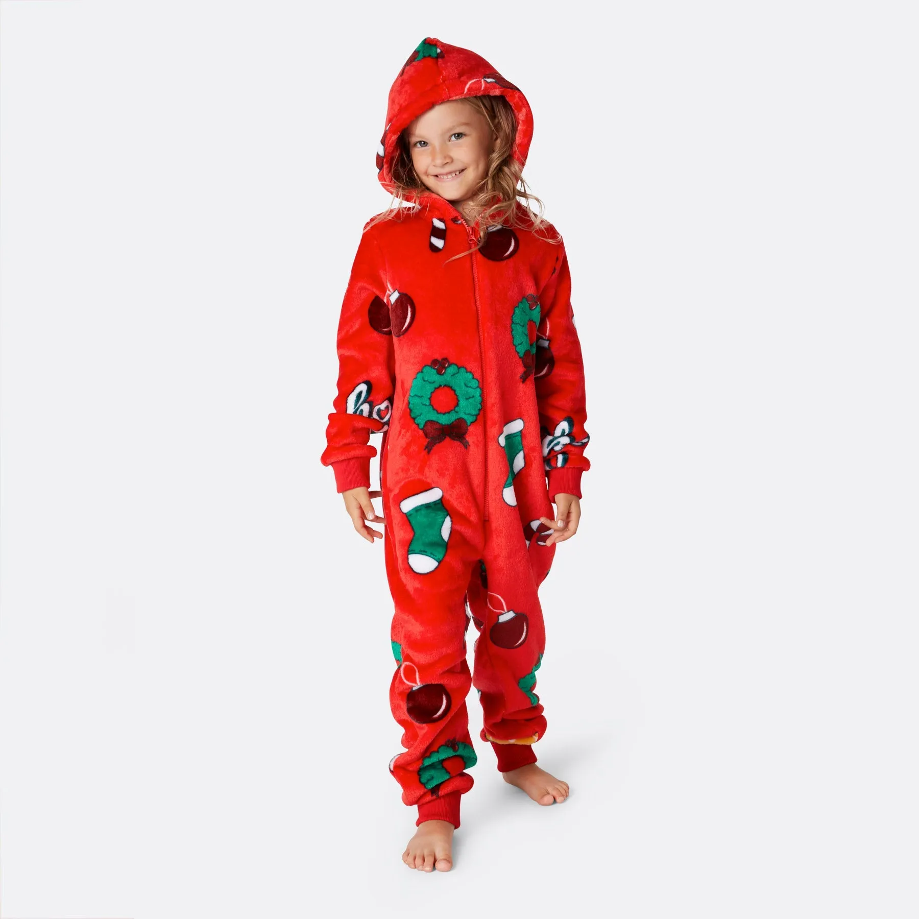 Hohoho Rød Onesie Barn