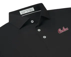 Holderness and Bourne Gamecock Polo: Black with Script