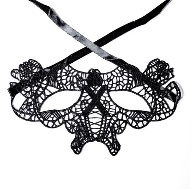 Hollow Lace Masquerade Face Mask