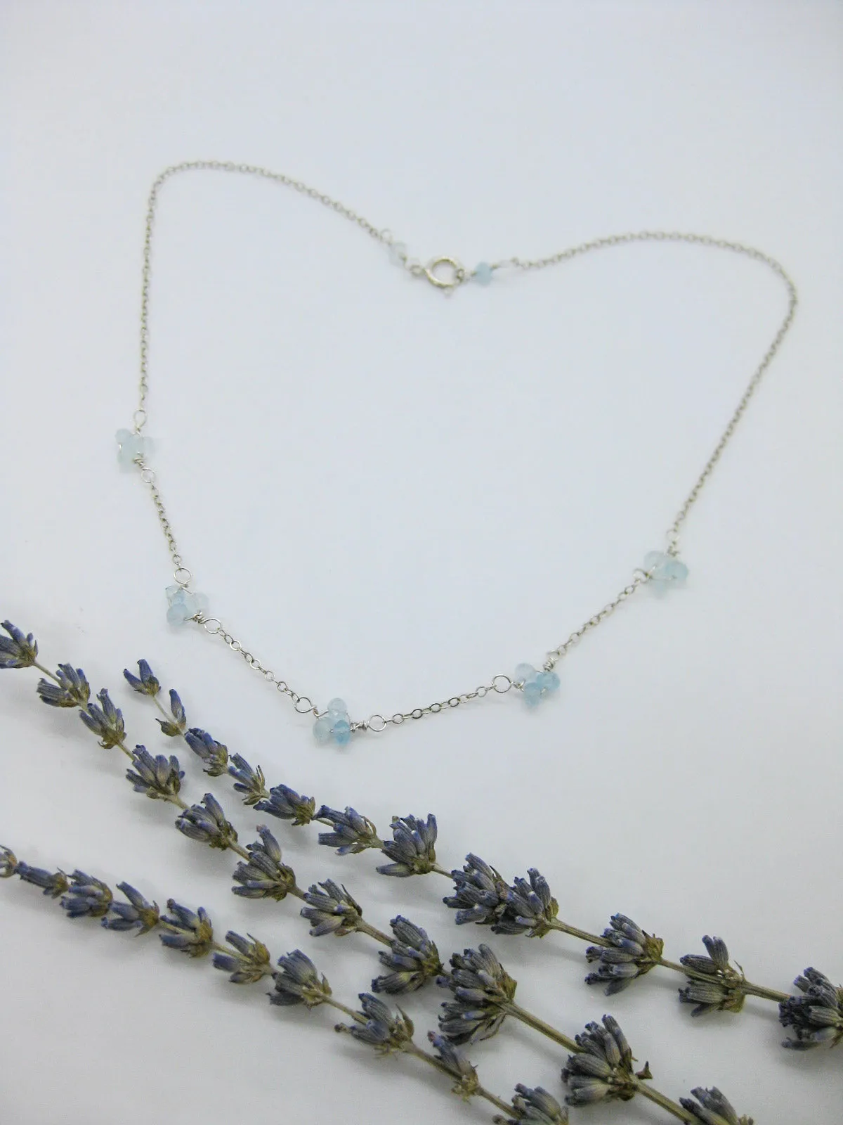 Hyacinth: Aquamarine Choker - n468