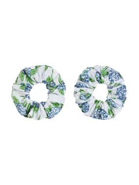 Hydrangea Hair Scrunchies (set of 2)