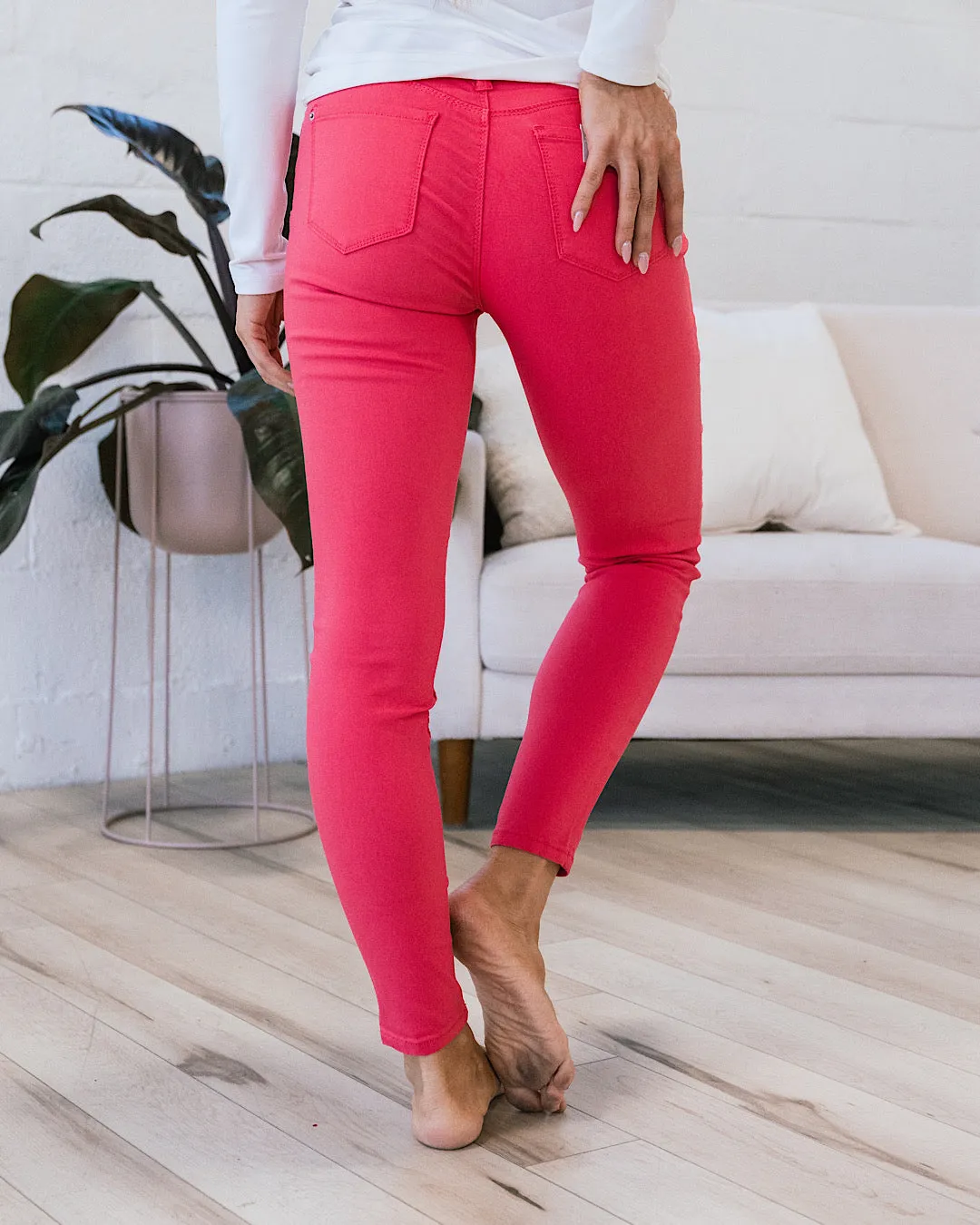 Hyperstretch Skinny Jeans - Shell Pink FINAL SALE