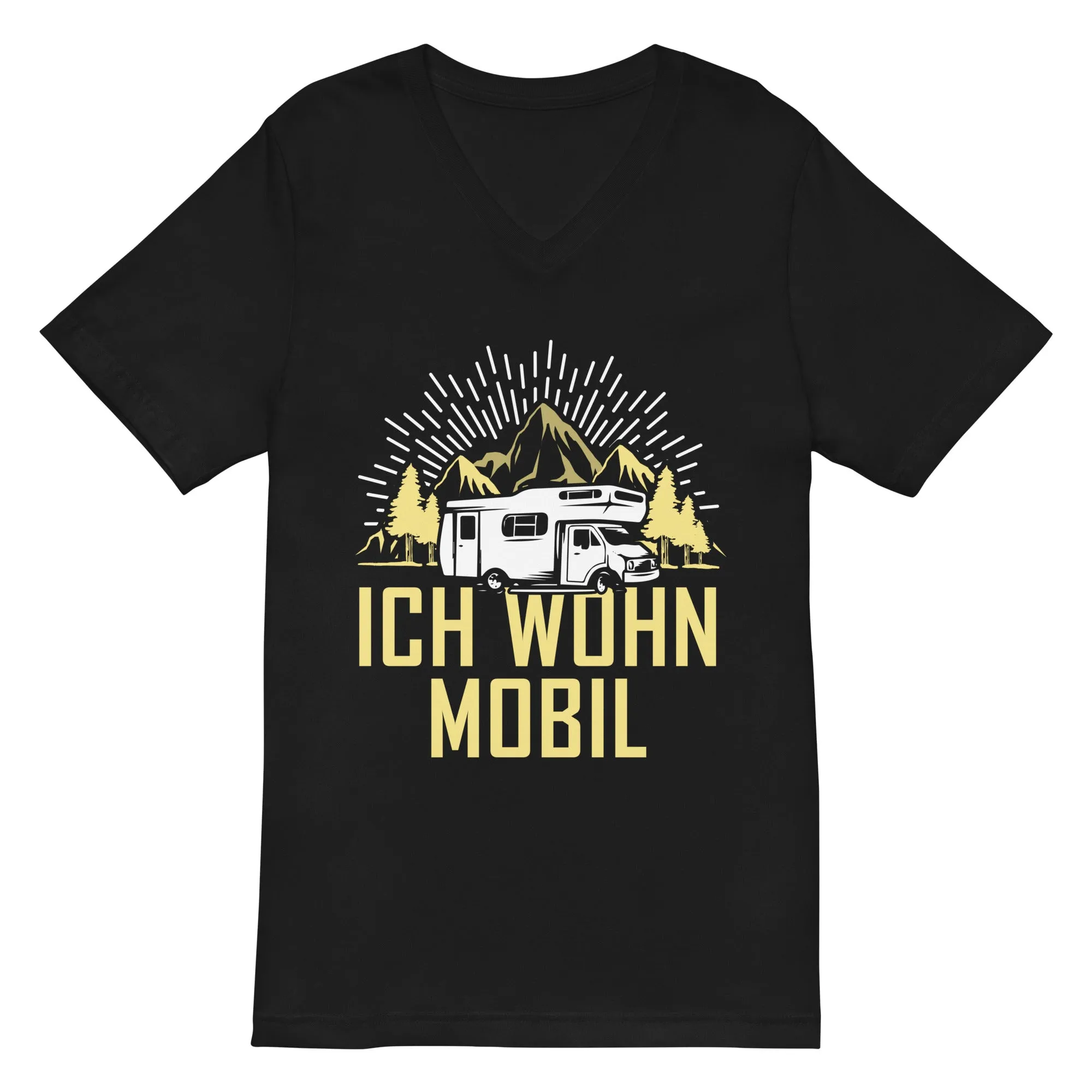 Ich wohn mobil - Herren V-Neck Shirt