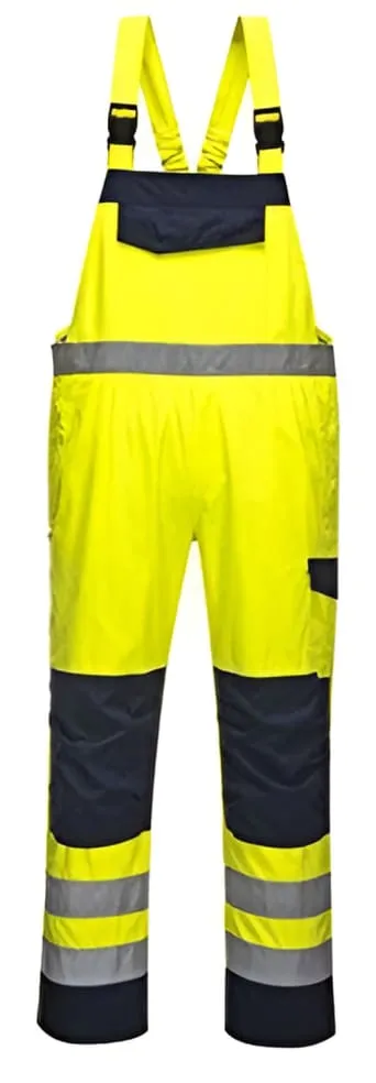 Inherent Flame Retardent Anti Static FRAS Hi-Vis Modaflame Bib and Brace - MV27