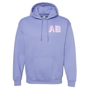 Initialed Shadow Block Letters Hoodie