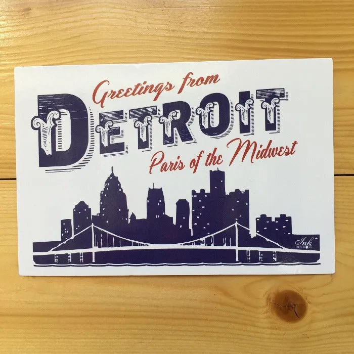 Ink Detroit Paris Of The Midwest Postcard