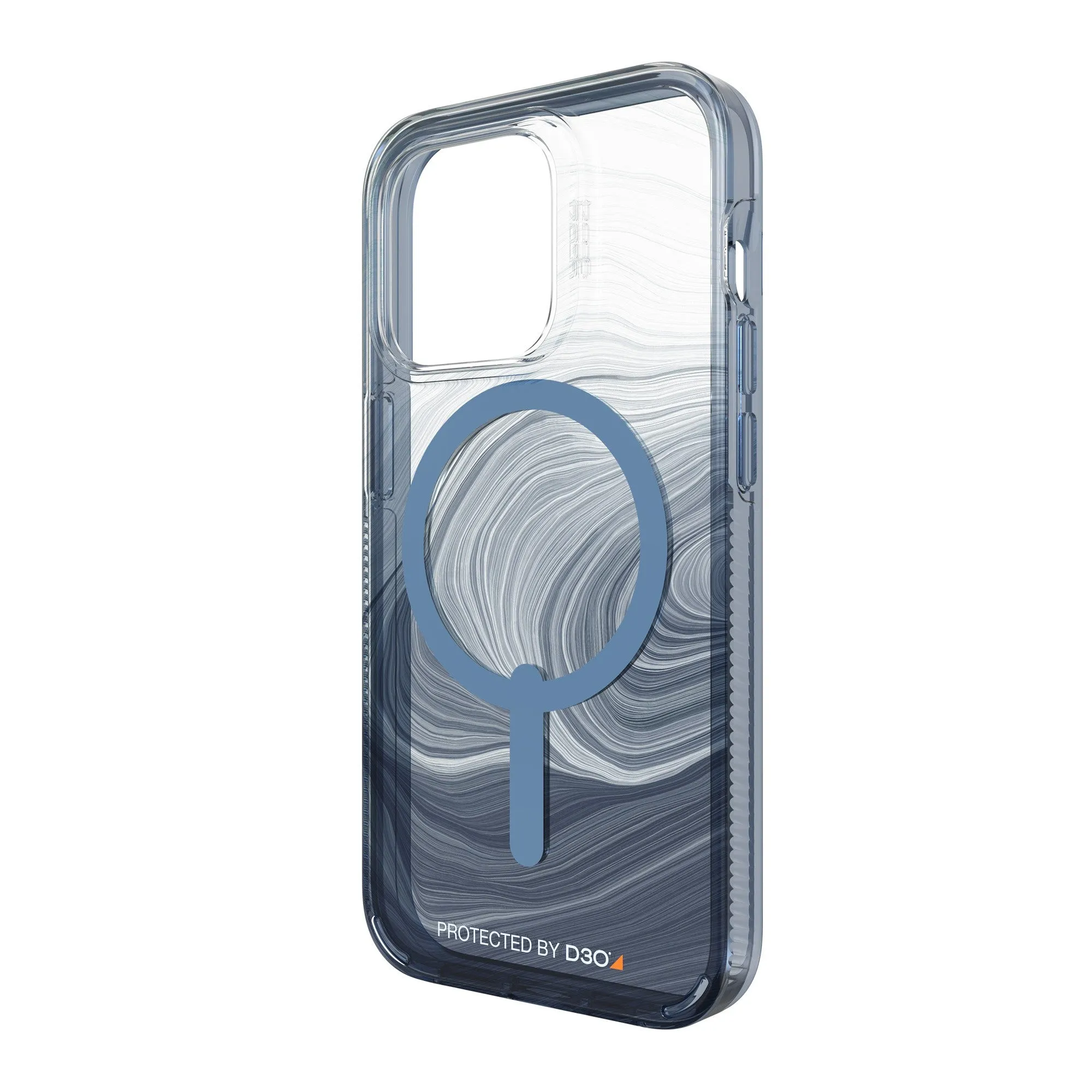 iPhone 14 Pro Gear4 D3O Milan Snap Case - Blue Swirl - 15-10108