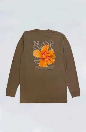 Island Snow Hawaii - IS Sunrise Hibiscus Premium Heavyweight L/S Tee