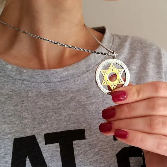 Jewish Star of David Pendant Necklace