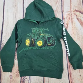 JOHN DEERE FLEECE HOODED SWEATSHIRT DRAK GREEN J4J578GC