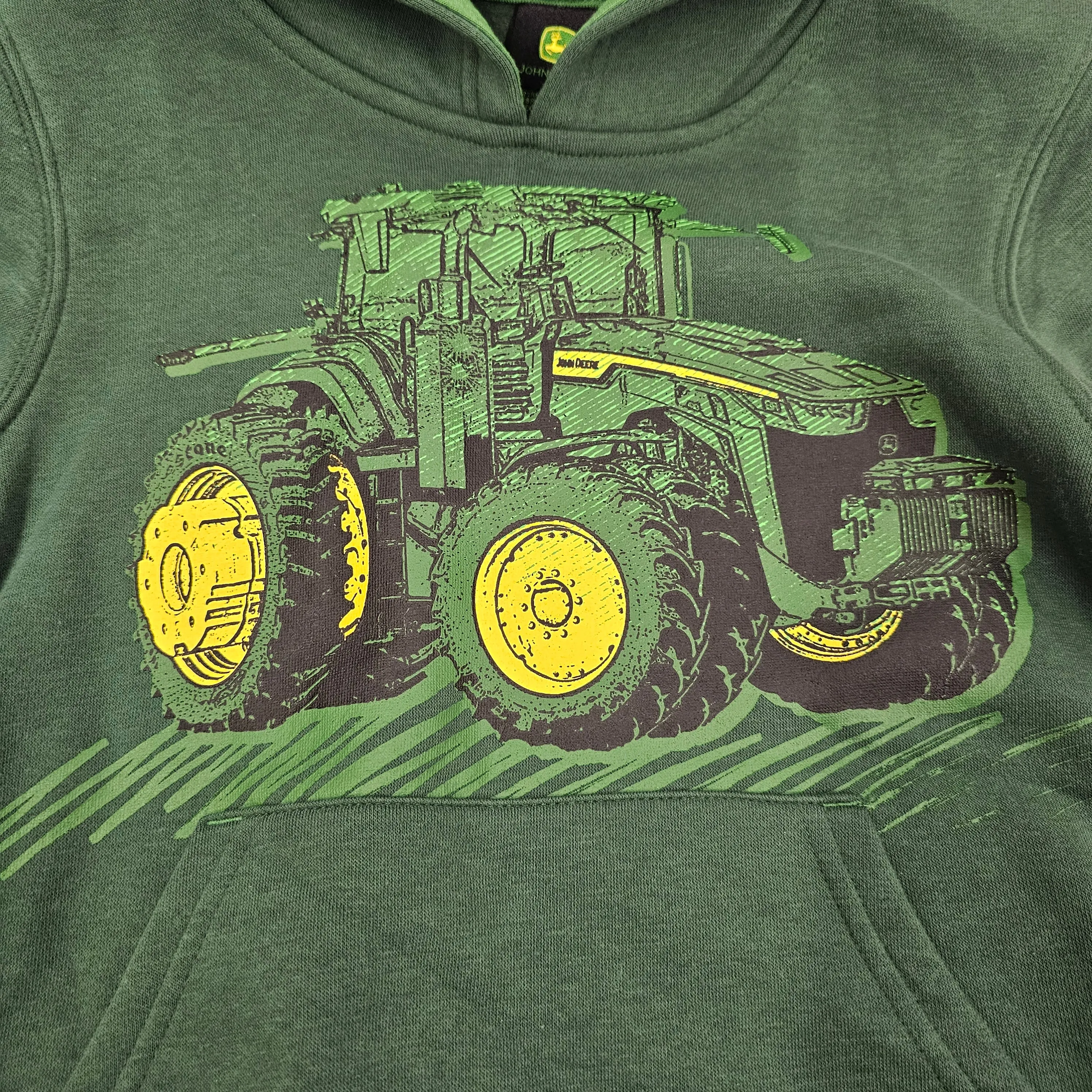 JOHN DEERE FLEECE HOODED SWEATSHIRT DRAK GREEN J4J578GC