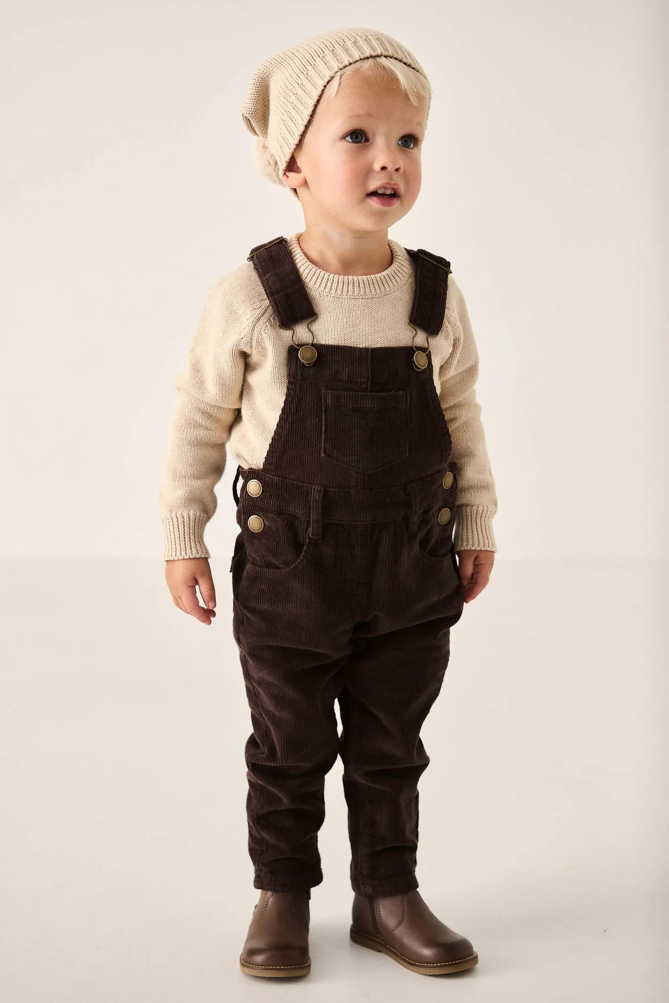 Jordie Cord Overall - Bear