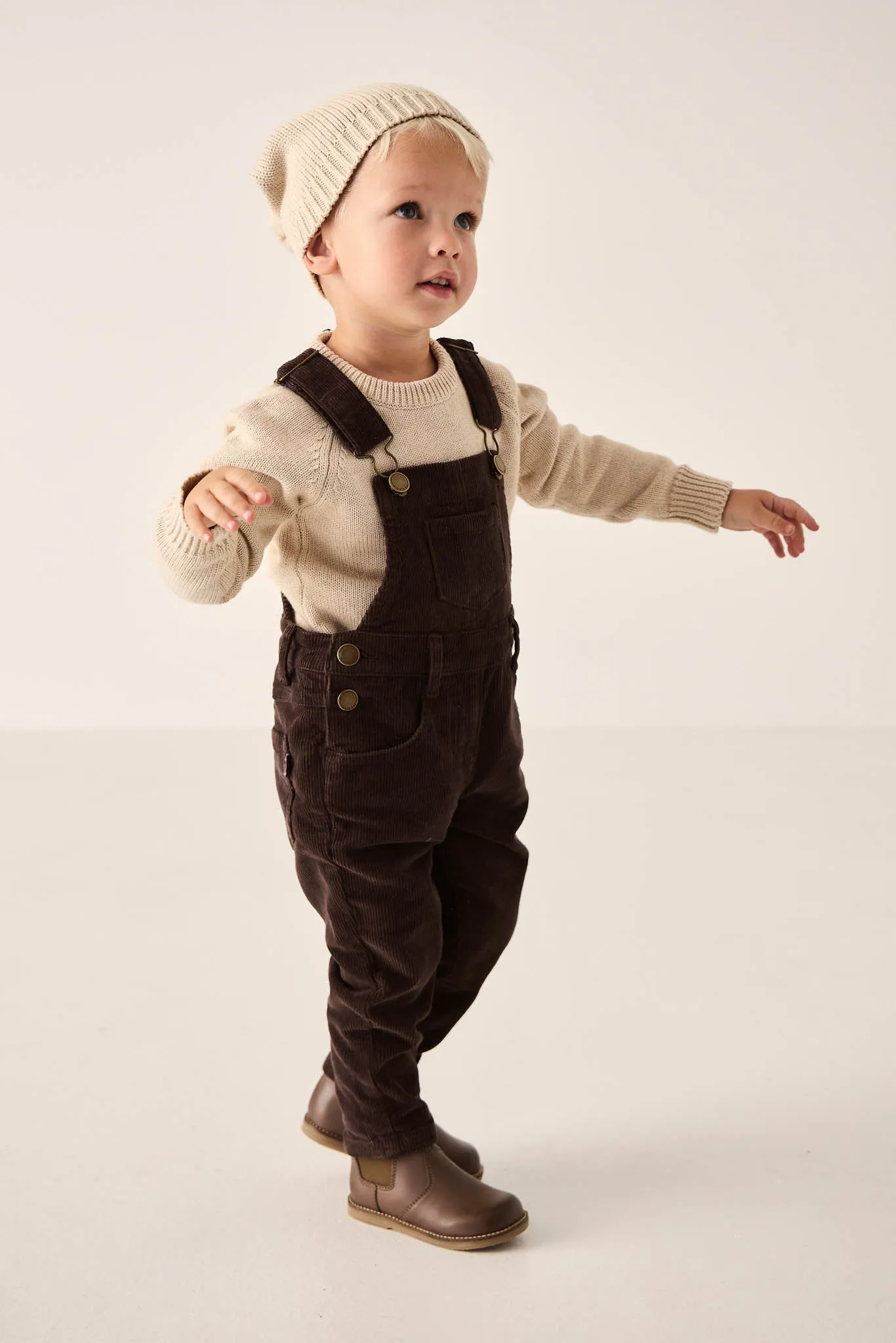 Jordie Cord Overall - Bear