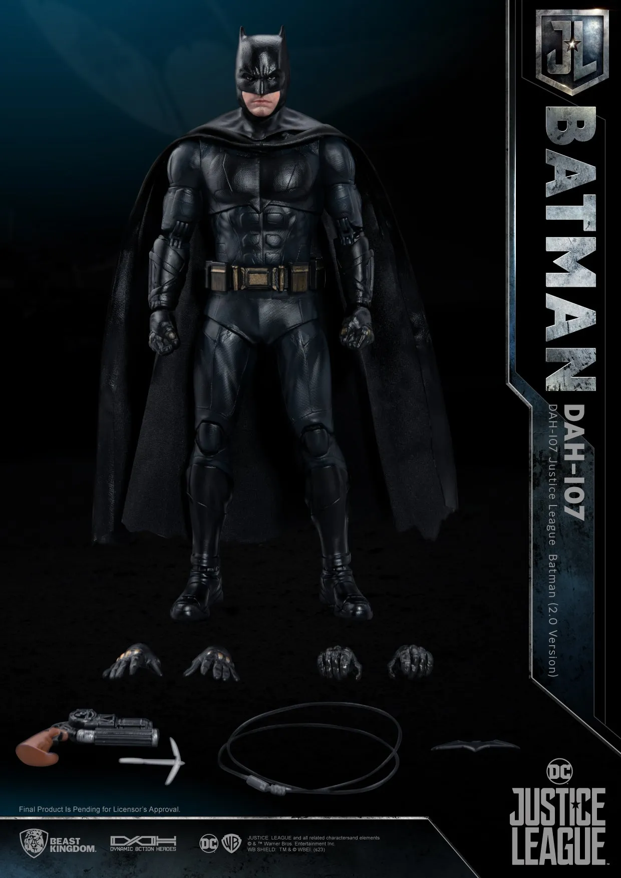 Justice League Dynamic 8ction Heroes DAH-107 Batman (Ver. 2.0)