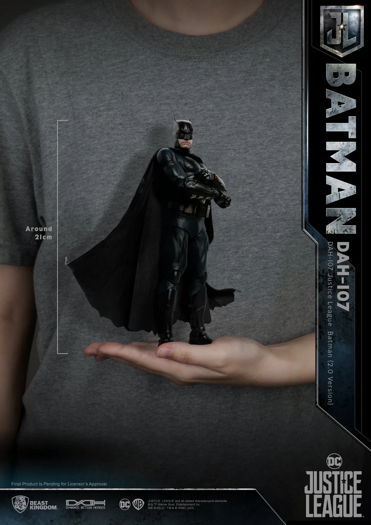 Justice League Dynamic 8ction Heroes DAH-107 Batman (Ver. 2.0)