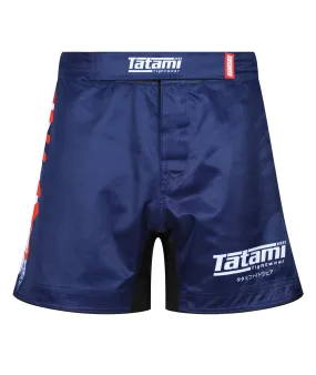 Kaizen Mid Cut Grappling Shorts - Navy