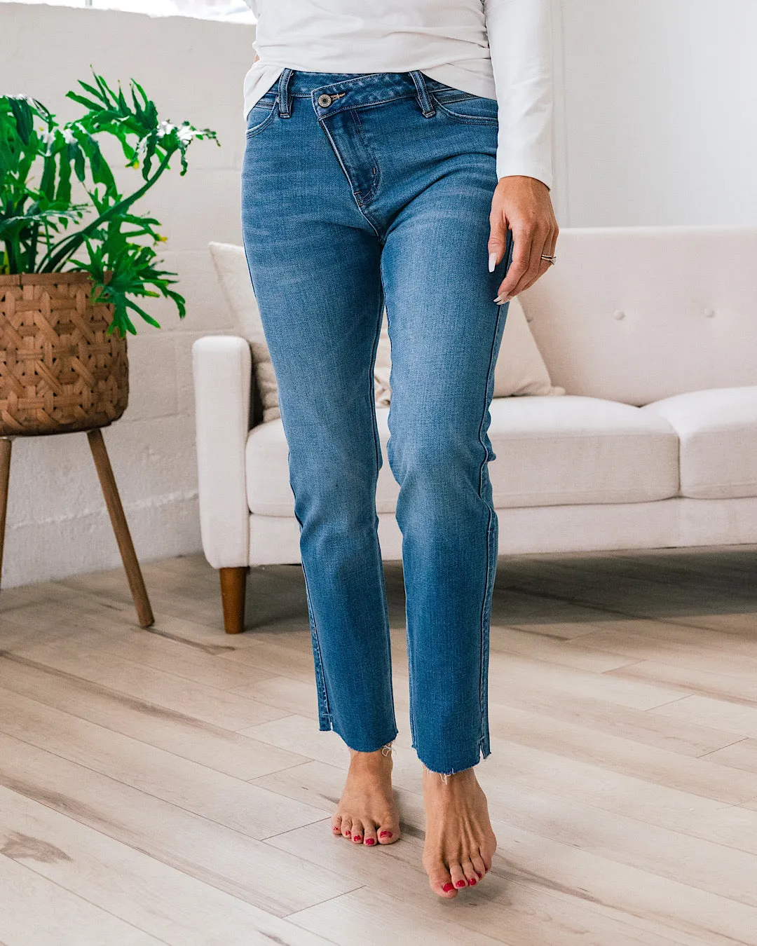 KanCan Kelly Cross Over Straight Jeans FINAL SALE