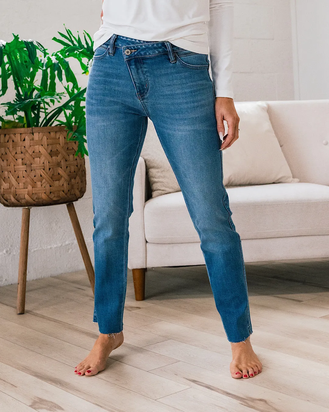 KanCan Kelly Cross Over Straight Jeans FINAL SALE