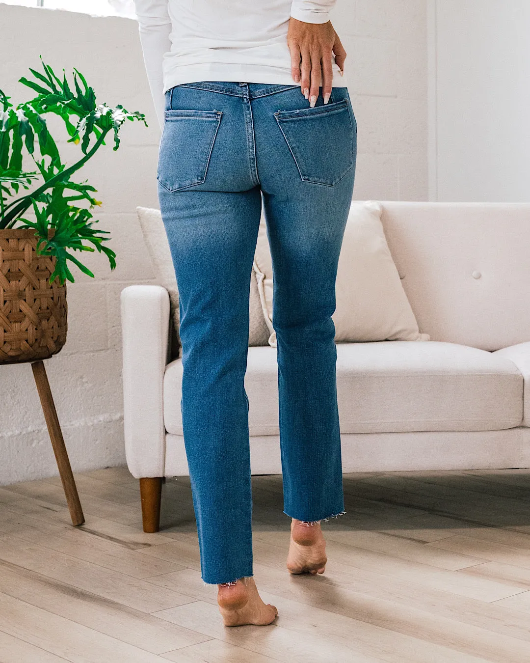 KanCan Kelly Cross Over Straight Jeans FINAL SALE