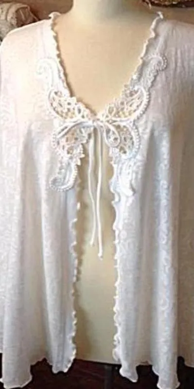 Lace Peignoir Bed Jacket