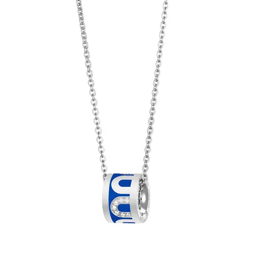 L'Arc de DAVIDOR Bead, 18k White Gold with Lacquered Ceramic and Colonnato Diamonds