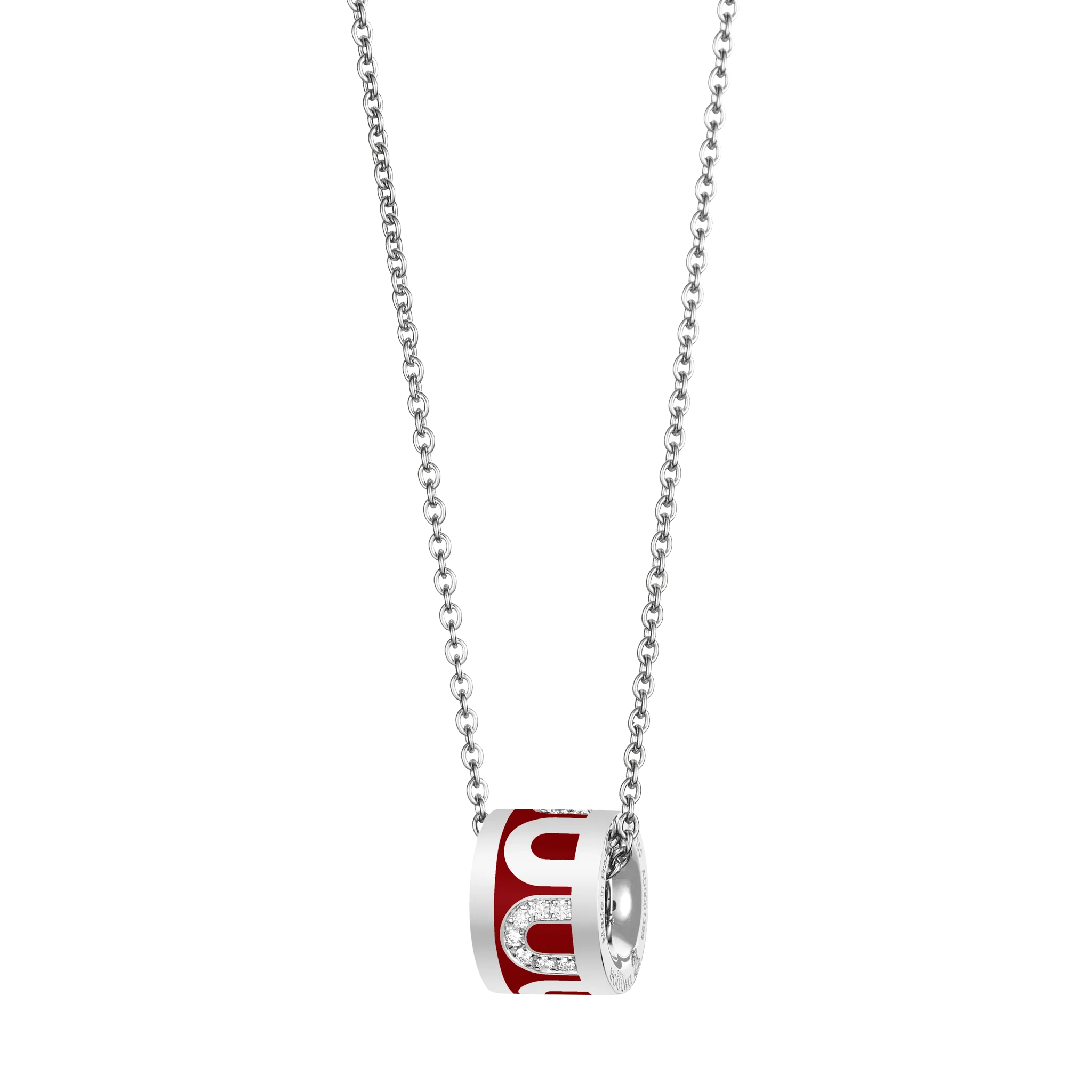 L'Arc de DAVIDOR Bead, 18k White Gold with Lacquered Ceramic and Colonnato Diamonds