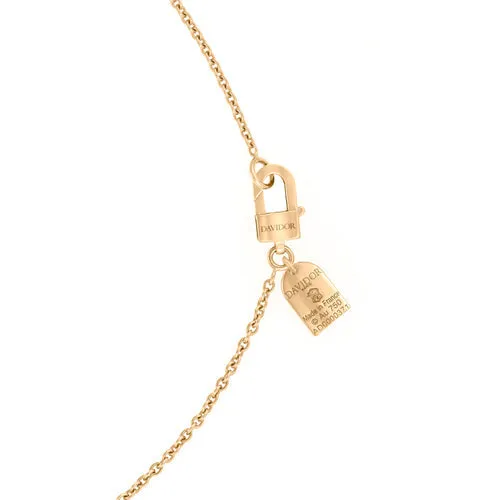 L'Arc de DAVIDOR Pendant GM, 18k Yellow Gold with Lacquered Ceramic and Palais Diamonds